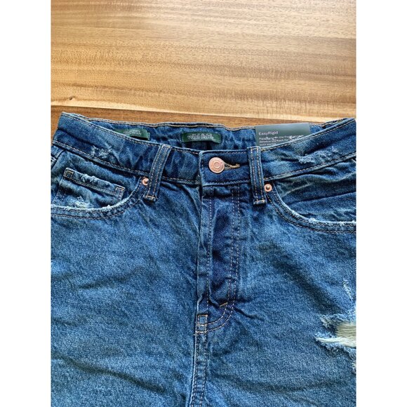 Wild Fable Junior Teens High-Rise EasyRigid Distressed Denim Shorts Size 0 - Picture 5 of 12